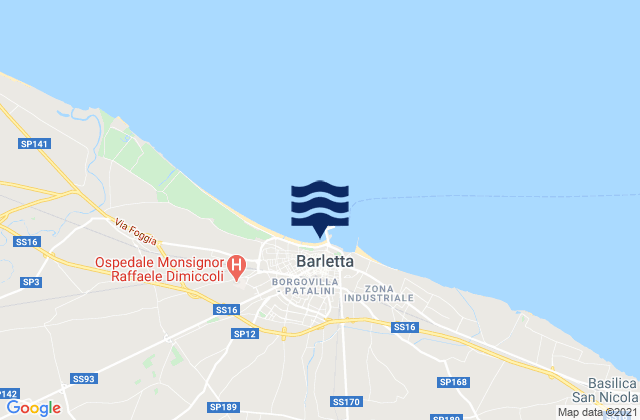 Barletta, Italyの潮見表地図