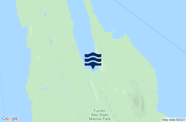 Barlow Cove Mansfield Peninsula, United Statesの潮見表地図