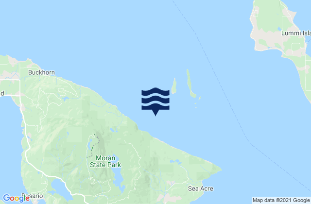Barnes Island 0.8 mile southwest of, United Statesの潮見表地図