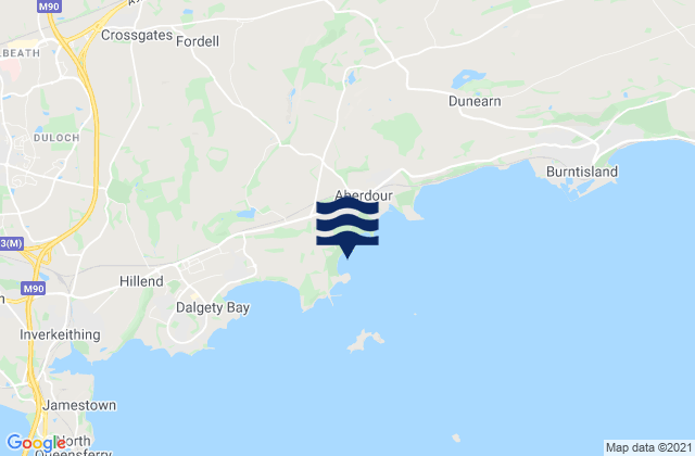 Barnhill Bay, United Kingdomの潮見表地図