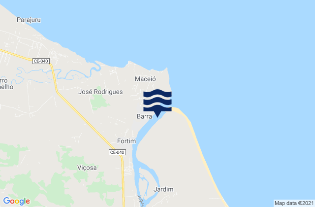 Barra (Aracati), Brazilの潮見表地図