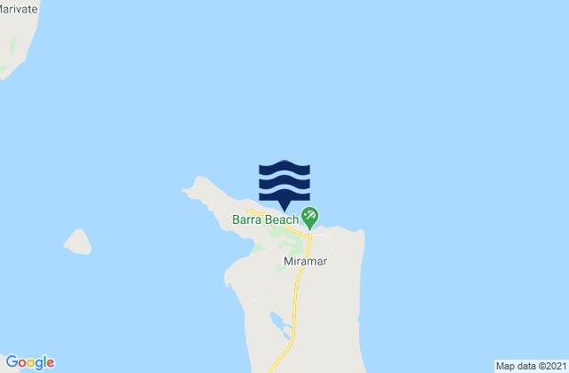 Barra Beach, Mozambiqueの潮見表地図
