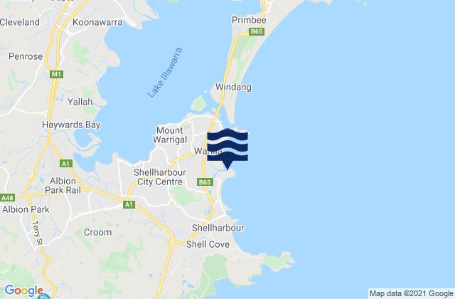 Barrack Point, Australiaの潮見表地図