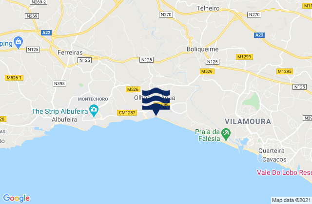 Barranco da Belharucas, Portugalの潮見表地図