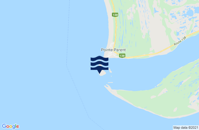 Barre Natashquan, Canadaの潮見表地図