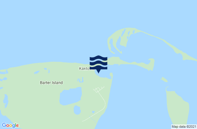 Barter Island, United Statesの潮見表地図