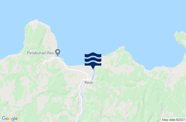 Baru, Indonesiaの潮見表地図