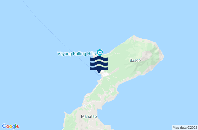 Basco, Philippinesの潮見表地図