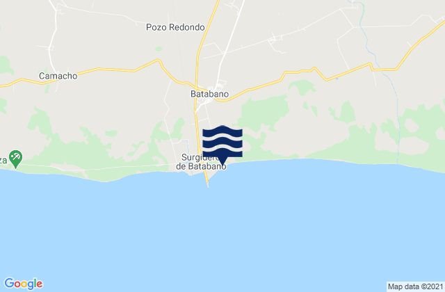 Batabanó, Cubaの潮見表地図