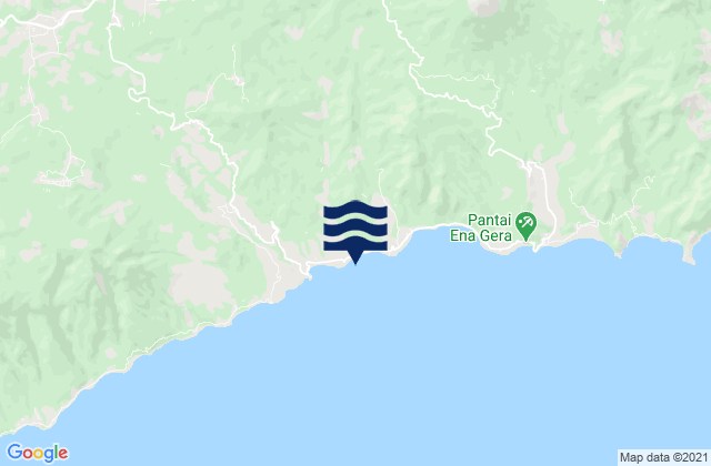 Batawa, Indonesiaの潮見表地図