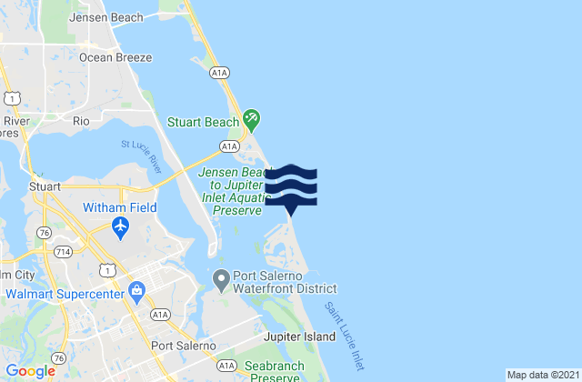 Bathtub Beach, United Statesの潮見表地図