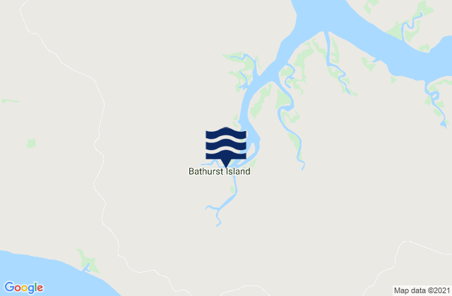 Bathurst Island, Australiaの潮見表地図