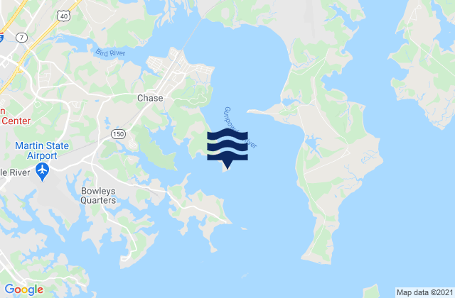 Battery Point, United Statesの潮見表地図