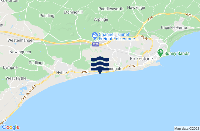 Battery Point Beach, United Kingdomの潮見表地図