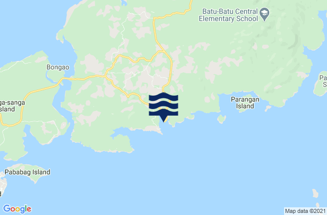Batu Batu Bay Tawitawi Island, Philippinesの潮見表地図