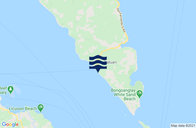 Batuan, Philippinesの潮見表地図