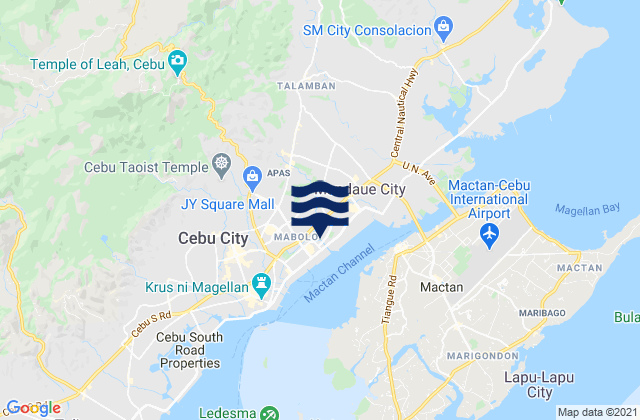 Baugo, Philippinesの潮見表地図