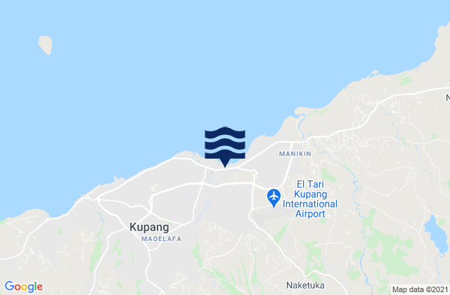 Baumata, Indonesiaの潮見表地図