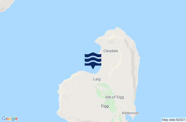 Bay Of Laig, United Kingdomの潮見表地図