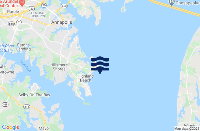 Bay Ridge, United Statesの潮見表地図