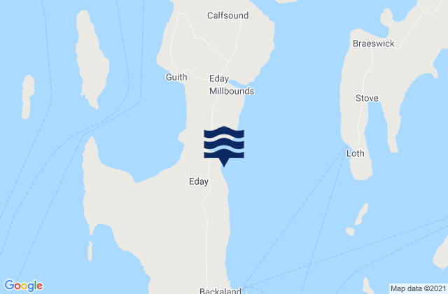 Bay of Icevay, United Kingdomの潮見表地図