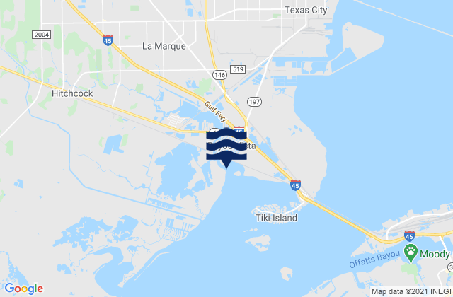 Bayou Vista, United Statesの潮見表地図