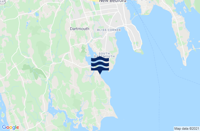 Bayview, United Statesの潮見表地図