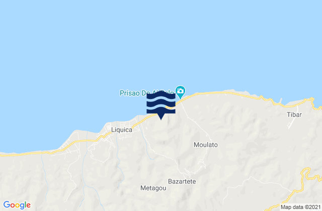 Bazartete, Timor Lesteの潮見表地図