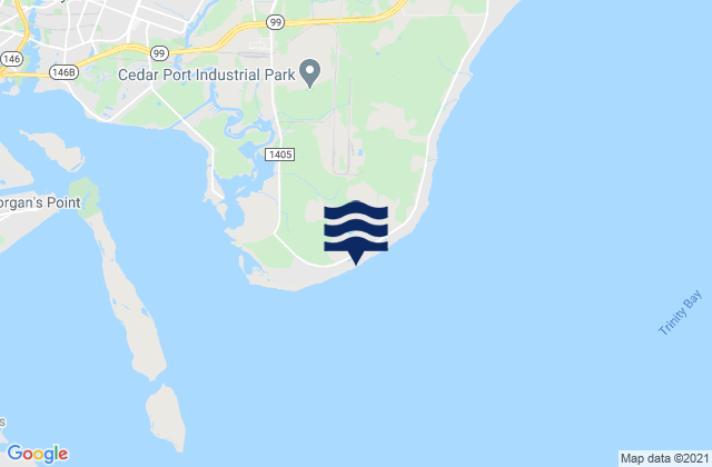 Beach City, United Statesの潮見表地図