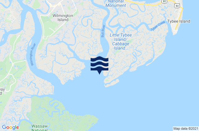 Beach Hammock, United Statesの潮見表地図