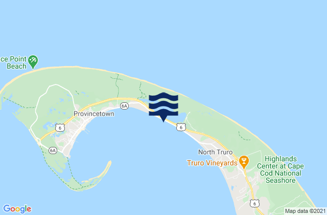 Beach Point Truro, United Statesの潮見表地図