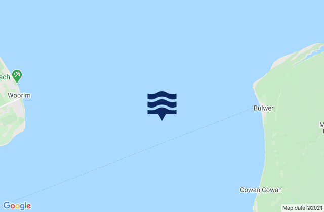 Beacon M2, Australiaの潮見表地図
