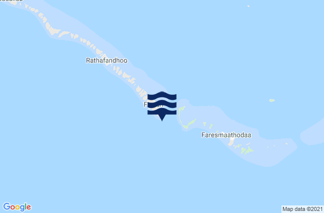 Beacons, Indiaの潮見表地図