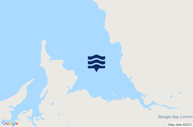 Beagle Bay, Australiaの潮見表地図