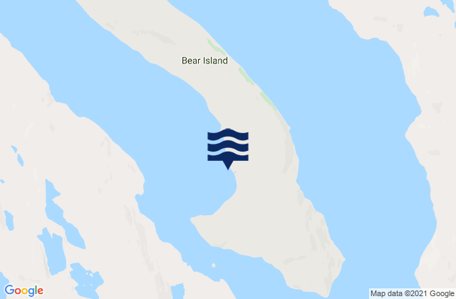Bear Island, Canadaの潮見表地図