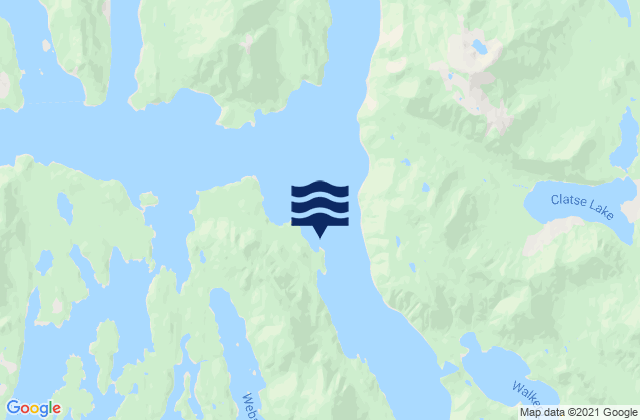 Beaumont Island, Canadaの潮見表地図