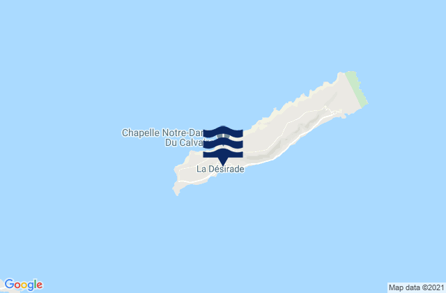 Beauséjour, Guadeloupeの潮見表地図