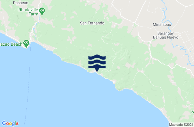 Beberon, Philippinesの潮見表地図