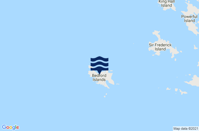 Bedford Island, Australiaの潮見表地図