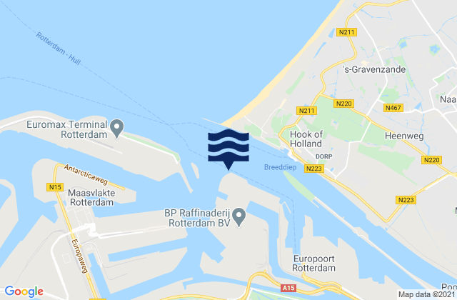 Beerkanaal, Netherlandsの潮見表地図
