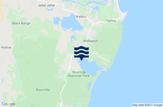 Bega, Australiaの潮見表地図