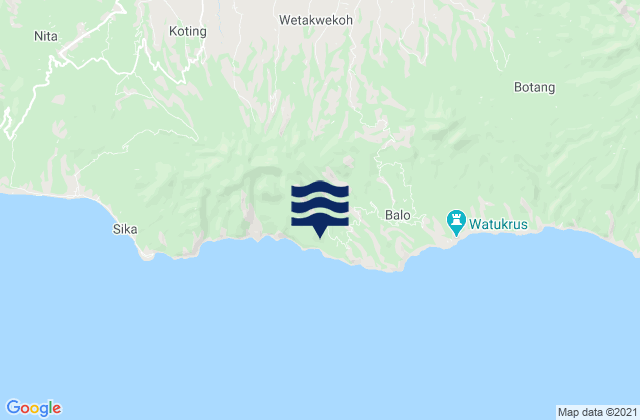 Bei, Indonesiaの潮見表地図
