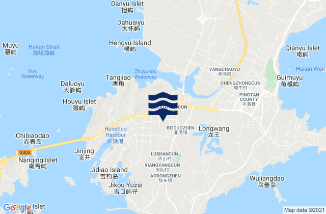 Beicuo, Chinaの潮見表地図