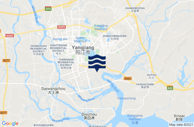 Beiguan, Chinaの潮見表地図