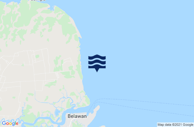 Belawan Channel, Indonesiaの潮見表地図