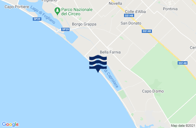 Bella Farnia, Italyの潮見表地図