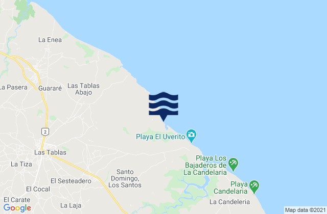 Bella Vista, Panamaの潮見表地図
