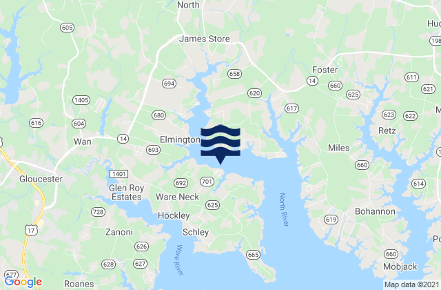 Belleville, United Statesの潮見表地図