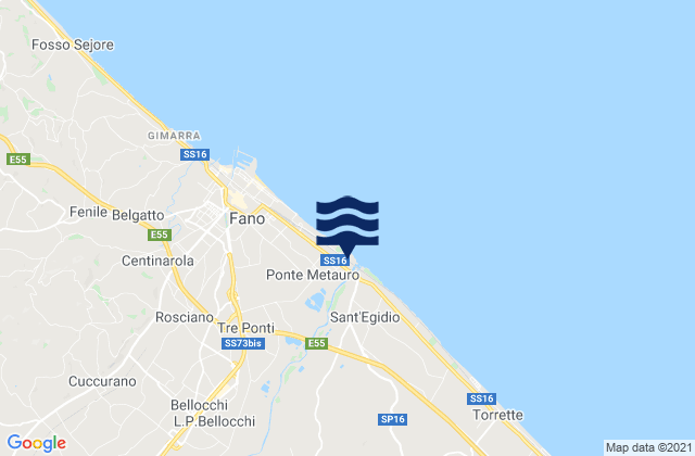 Bellocchi, Italyの潮見表地図