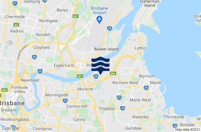 Belmont, Australiaの潮見表地図